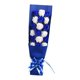thumbnail image 1 of Ramo De Flores Mamá Flores Artificiales Para El Día De San Valentín Estante Día De La Madre Azul Con Blanco, 1 of 5