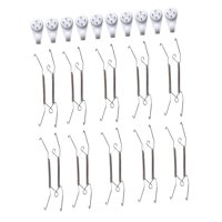 Magideal - 20X Colgador De Placa Montable, Colgadores De Placa De Alambre Decorativos, Soporte De Exhibición De Montaje En Pared, Colgador De Exhibición De Placa 10 Pulgadas