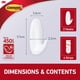 thumbnail image 3 of Ganchos de almacenamiento Command Small, blancos, sin daños para interiores, 3 of 9