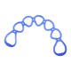 thumbnail image 3 of Banda Elástica De Resistencia De 7 Anillos Para Ejercicios, Ideal Para Principiantes, Hombres Y Mujeres. Color Azul., 3 of 5