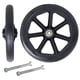 thumbnail image 3 of Ruedas delanteras de repuesto universales de 2 piezas, rodamientos de PVC de 8 pulgadas, ruedas de rodillos antideslizantes sólidos, para sillas de , negro, 3 of 5