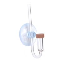 Magideal - Difusor De Aire Para Acuario, Refinador De Co2, Mini Generador De Co2 En Forma De U Transparente, Marcador De Burbujas De Co2, Accesorios Para Tanque , S S