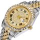 thumbnail image 2 of Reloj HUNRUY Hip Hop Iced-Out Bling Diamond Luxury para hombre, 2 of 7
