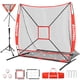 thumbnail image 1 of Red de práctica de béisbol BaseGoal 183 x 183 cm con tee de bateo, 1 of 9