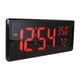 thumbnail image 2 of Reloj De Pared Digital LED Grande Con Temperatura Interior Rojo, 2 of 3