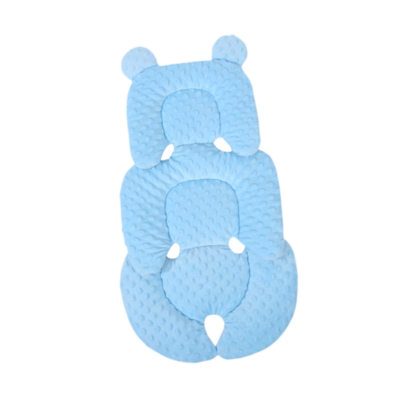Magideal - Cojín Para Cochecito De Bebé, Alfombrilla Gruesa Con Forro, Almohadillas Para Asiento, Alfombrilla Para Carrito De Compras, Cojín Para Asiento De Bebé Azul
