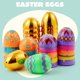 thumbnail image 2 of Huevos de Pascua JOYIN, 24 unidades, 8 unidades, de plástico dorado, rellenables, 3.15 pulgadas, 2 of 8