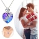 thumbnail image 4 of Romantic Hearte Collars Chain Azul Colgante Collar Mothers Day Gift Silver Cristal Jewelry para mujeres o Girls, 4 of 7