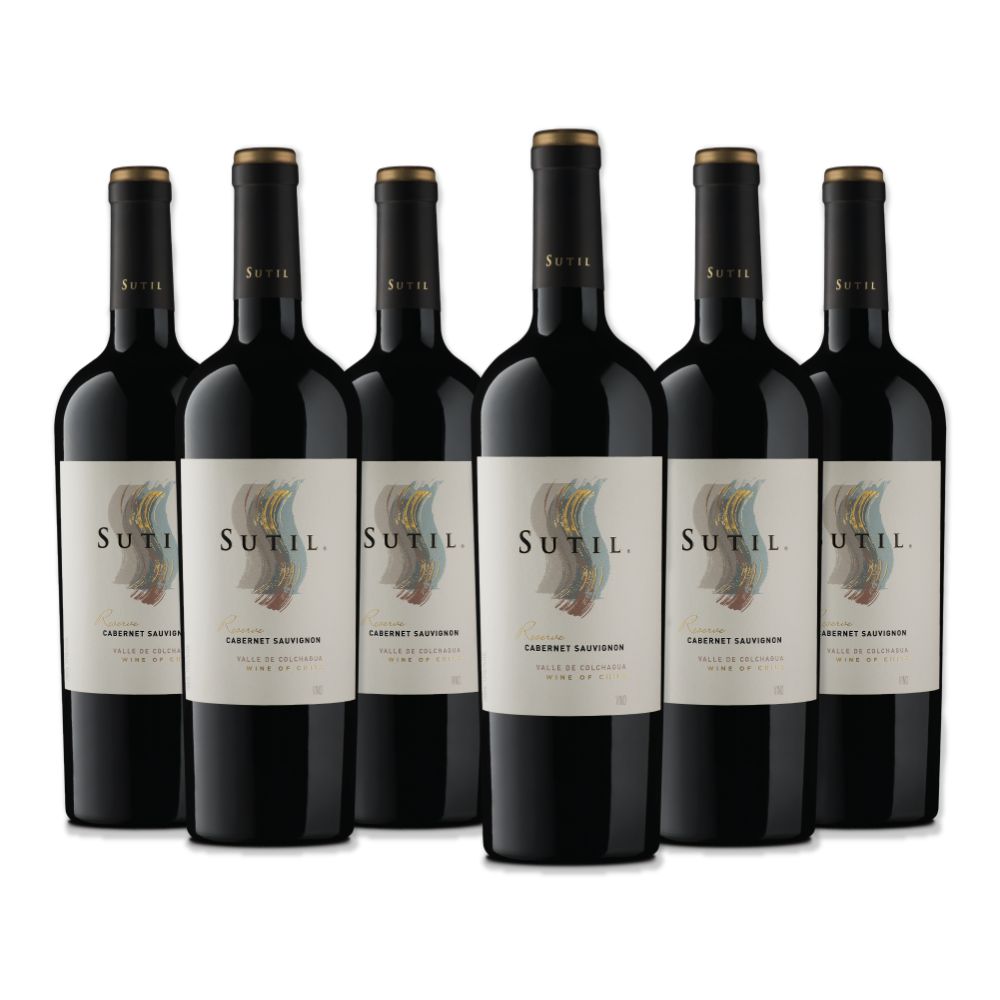 6X Vino Sutil Reserva Cabernet Sauvignon 750Cc
