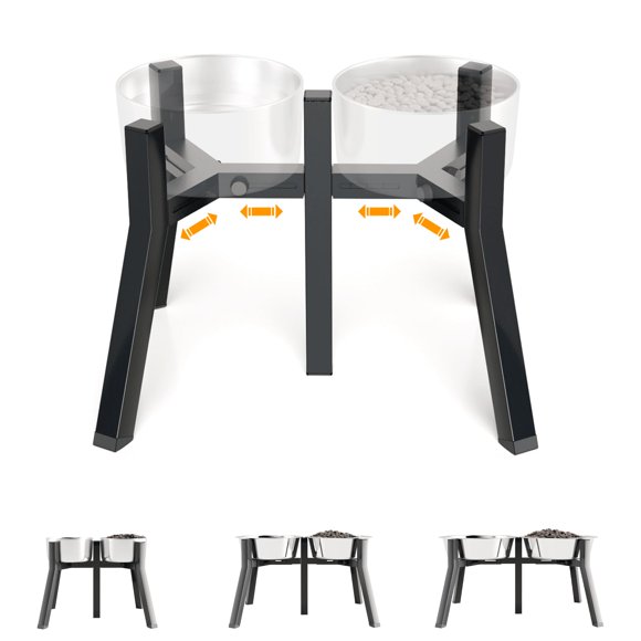 Soporte Elevado para Tazón de Perro TIDANT 18‑27 cm Ajustable 2‑en‑1
