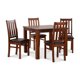 thumbnail image 1 of Comedor Ñuble Cuadrado 95X95 Cm Con 4 Sillas Caramelo-Negro, 1 of 13