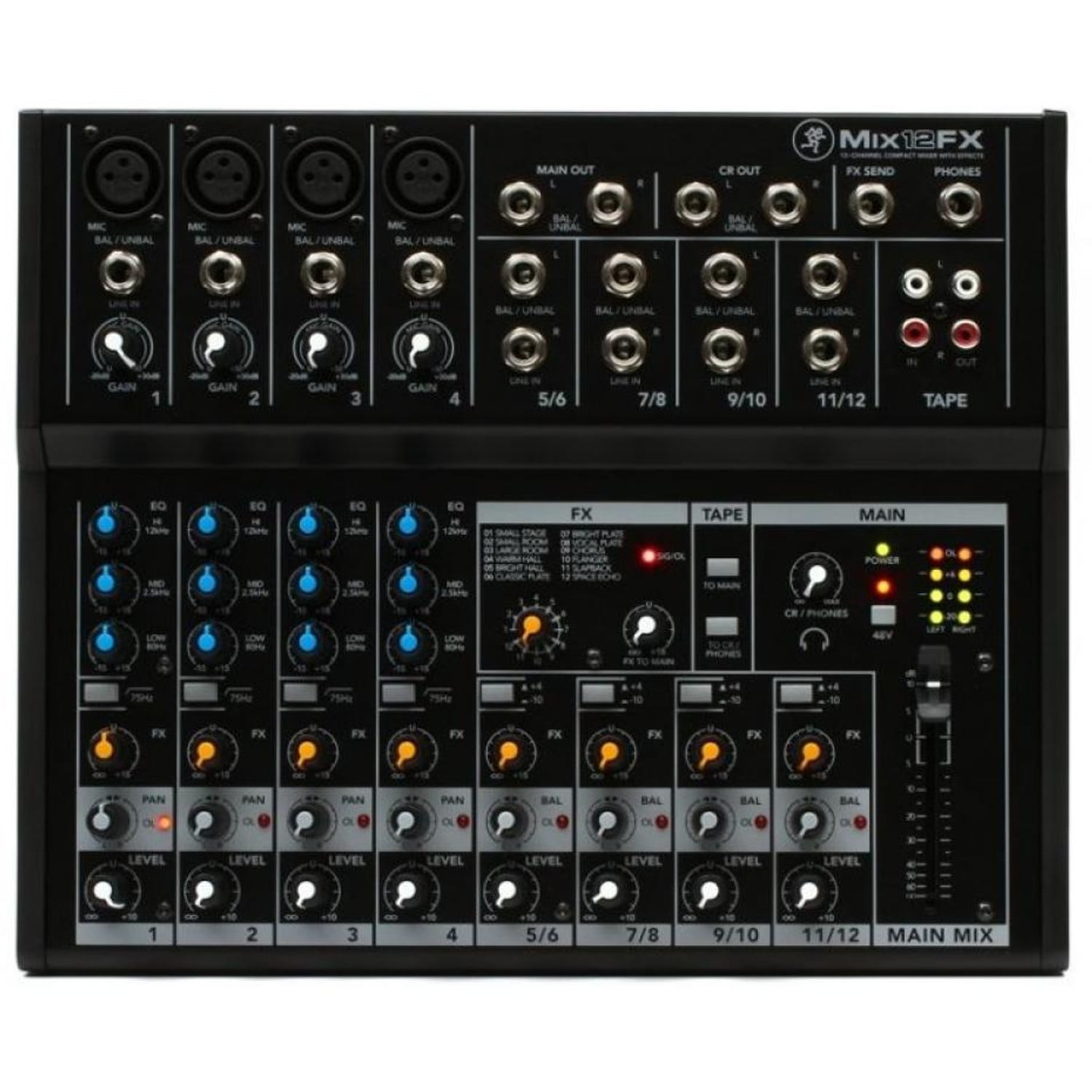 Mezclador Compacto De 12 Canales Mackie Mix 12fx