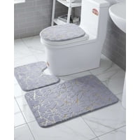 Mylhogar - Set De Baño De Marmol Aterciopelados 3 Piezas