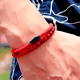 thumbnail image 2 of Pulsera roja piedras protección hombre/mujer, 2 of 3