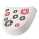 thumbnail image 2 of Mallet Putter Cover Cierre Magnético Half Round Golf Headcover PU Blanco, 2 of 5