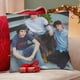 thumbnail image 4 of Trillizos Sturniolo Fundas de almohada de terciopelo con tema, regalos de funda de almohada, decoración para el hogar, cojín de lanzar, regalo de cumpleaños para fans y parejas.61*61cm., 4 of 6
