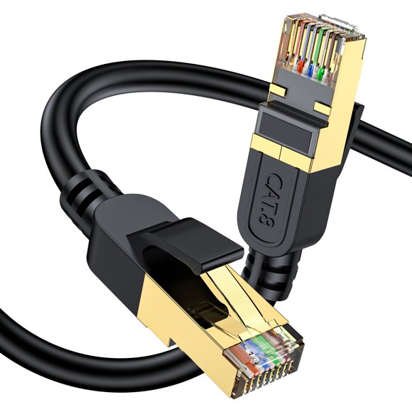 Cable Ethernet Cat 8 2,4 m 40 Gbps con conectores dorados – cat gruciso