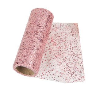 Bothyi - Cinta De Tul Diy Moda Para Decoración Del Día De San Valentín Cortinas De Actuación En Escenario Oro Rosa