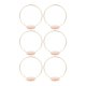 thumbnail image 1 of 6x Central Floral Hoop Piece With Wood Stand Wedding Wedding For Party Festival Dia 20cm, 1 of 5