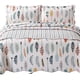thumbnail image 1 of Quilt Con Piecera Reversible Plumas Superking, 1 of 5