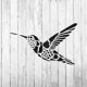 thumbnail image 4 of Plantilla de colibrí – Stencil Revolution para pintura y decoración, 4 of 4