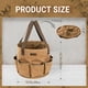 thumbnail image 2 of Bolsa para herramientas Kamiditer plegable de 30 L, organizador redondo, caqui, 2 of 6