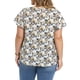thumbnail image 3 of GRACE & GRANDEUR Blusa Floral de Pascua para Mujeres de Talla Grande con Cuello en V, Ribete de Encaje y Mangas con Volantes para Verano, Casual, Talla 2X, Negro, 3 of 6