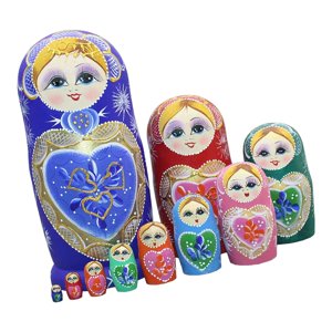 Magideal - Muñecas Anidadas, Muñecas Rusas, Juguetes De Madera, Juguete Creativo Anidado, Muñecas Matryoshka Para Festival, Colección De Decoración De Escritorio