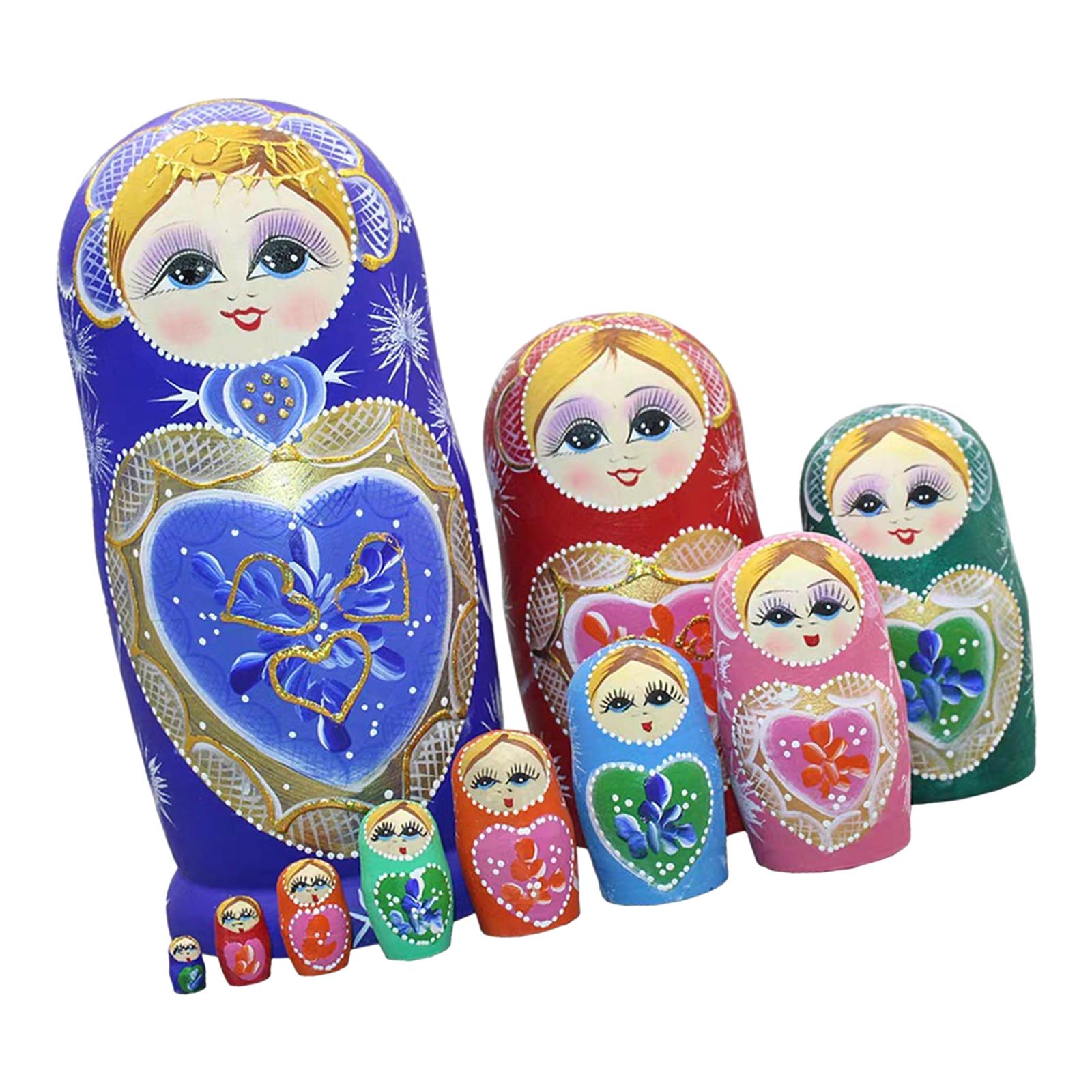Magideal - Muñecas Anidadas, Muñecas Rusas, Juguetes De Madera, Juguete Creativo Anidado, Muñecas Matryoshka Para Festival, Colección De Decoración De Escritorio
