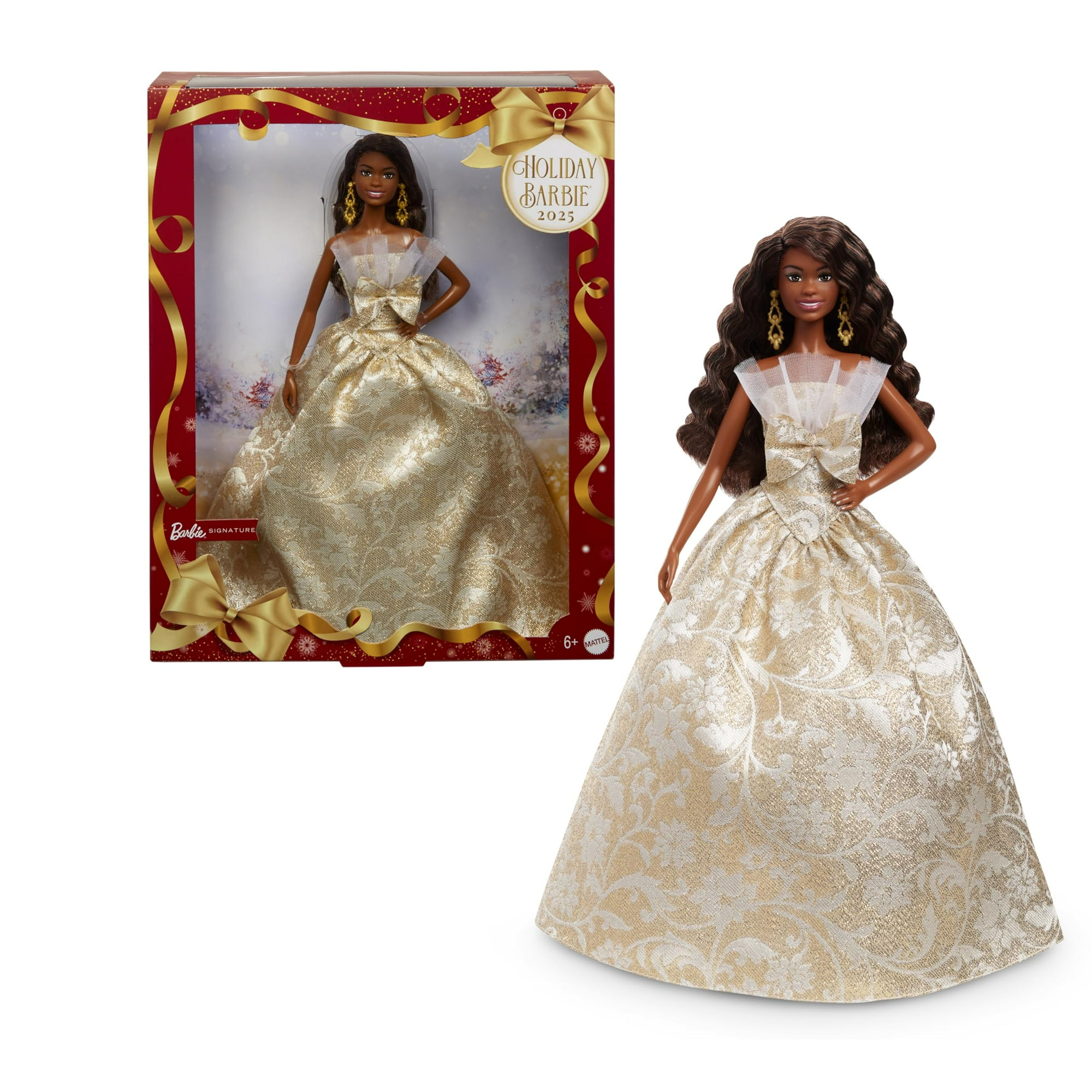 Muñeca De Moda Barbie Signature 2025 Holiday Black Hair