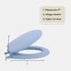 thumbnail image 4 of Asiento de inodoro Achim Fantasia, vinilo blando, 43 cm, color azul claro, 4 of 7