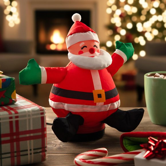 Papá Noel inflable VAT19 25 cm USB‑C para decoración de escritorio