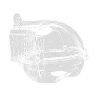 Magideal - Jaula Colgante Para Baño De Pájaros, Comedero Transparente Para Periquitos Y Pájaros Para Mascotas Pequeñas, Bandeja Extraíble, Bañera Ligera Para Páj