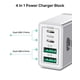 thumbnail image 2 of [Cargador] Cargador de pared USB C Aiminu, adaptador PD rápido de 4 puertos de 40 W, 2 of 7