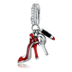 thumbnail image 1 of Charm dije colgante tacon alto plata 925 Rojo, 1 of 3
