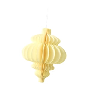 Magideal - Adorno De Panal De Papel De Navidad, Colgante De Panal De Año Nuevo, Adorno De Panal De Navidad Para El Interior Del Coche O El Patio, Cumpleaños Beige