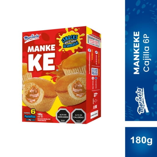 Mankeke 6un Caja 180 g Marinela