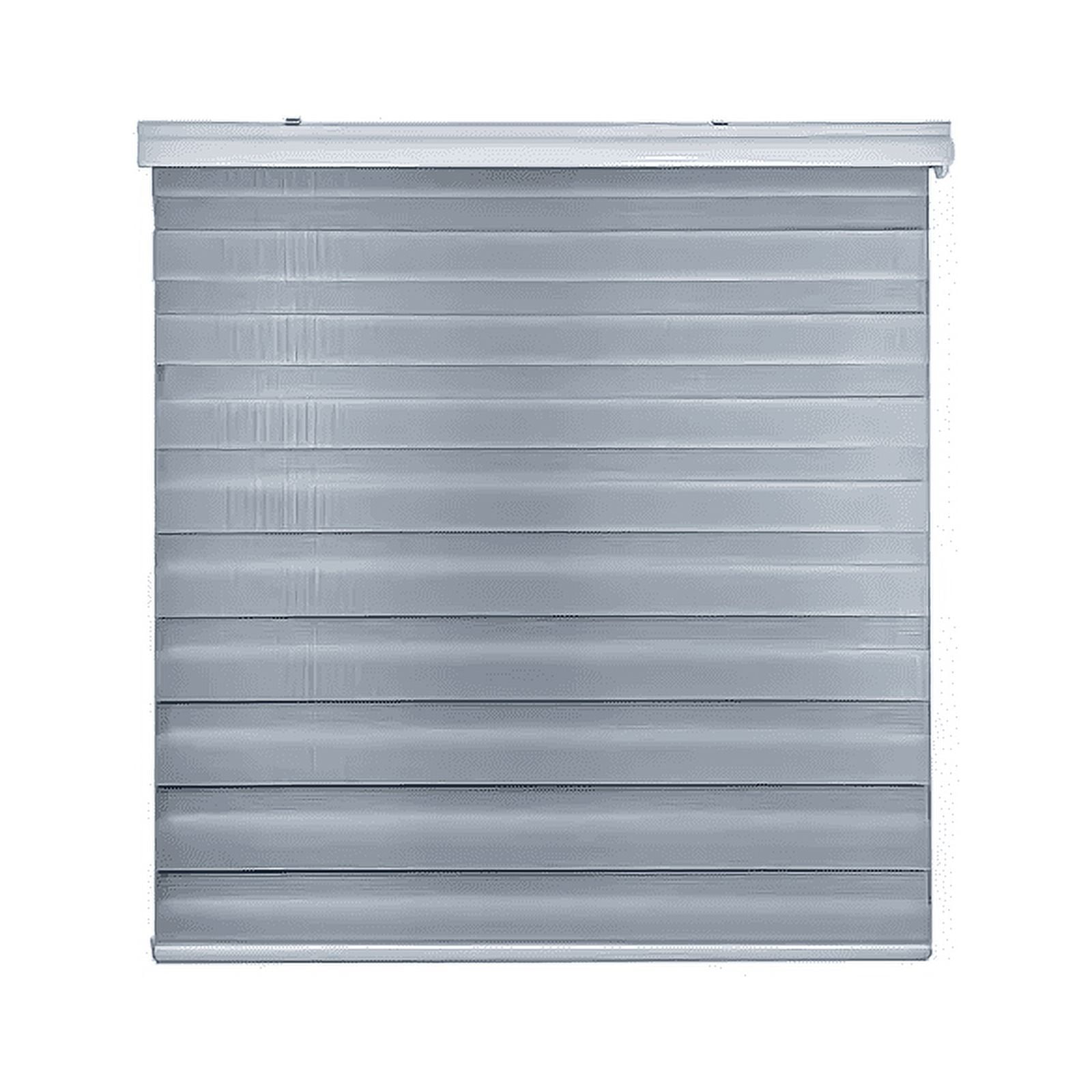 Genérico - Cortina Roller Duo Zebra Día Y Noche 120 X 240 Gris