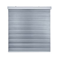 Genérico - Cortina Roller Duo Zebra Día Y Noche 120 X 240 Gris