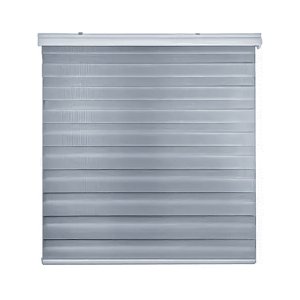 Genérico - Cortina Roller Duo Zebra Día Y Noche 120 X 240 Gris