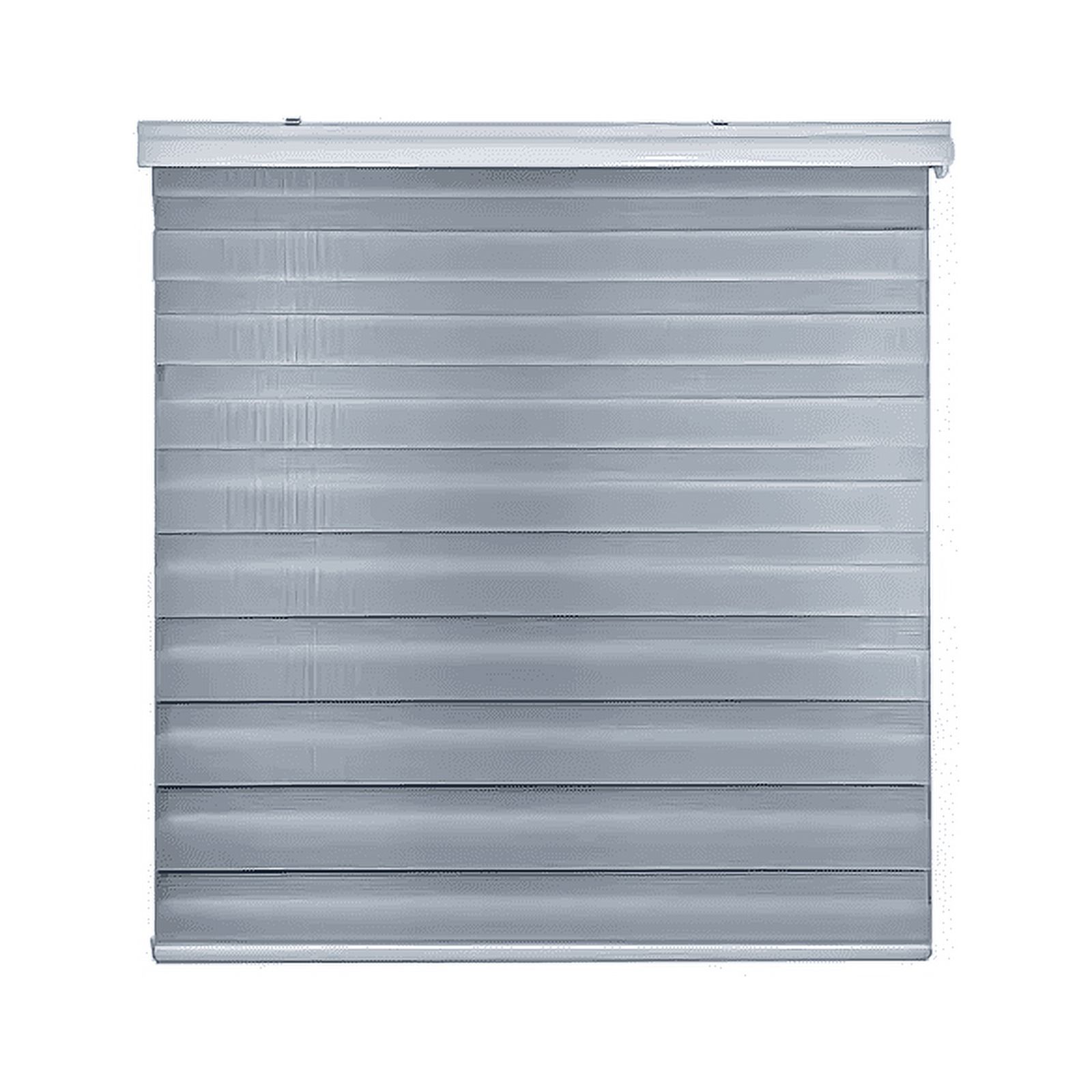 Genérico - Cortina Roller Duo Zebra Día Y Noche 120 X 240 Gris