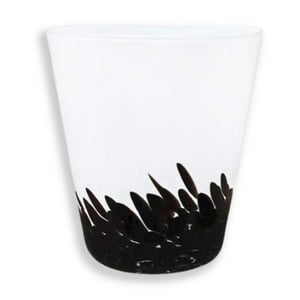 Concepts Life - Florero De Vidrio Fabricado En Polonia 16 Cm Negro