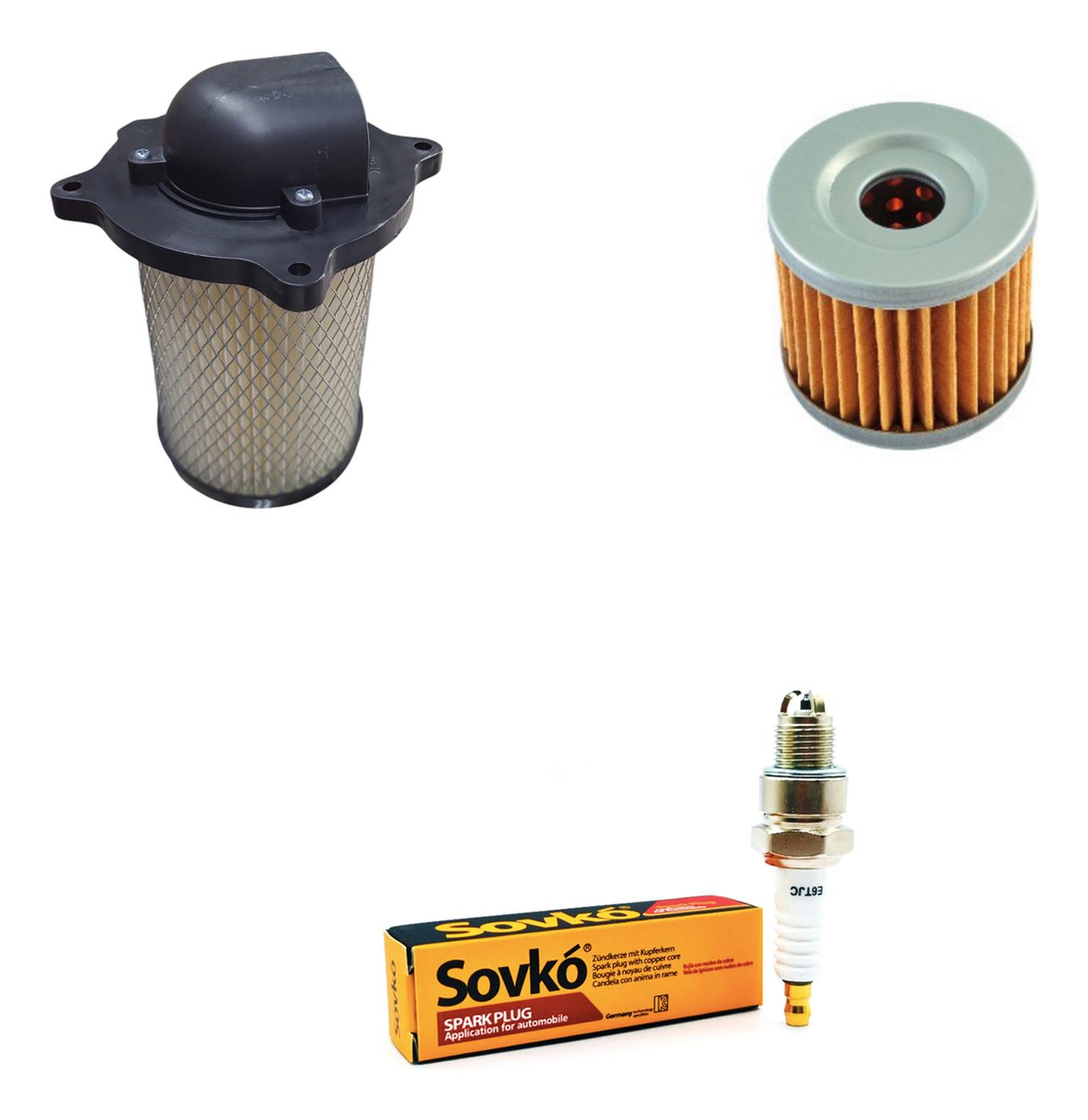 Genérico - Kit Filtros Moto Suzuki Gs 150R (Aire + Bujia + Aceite)