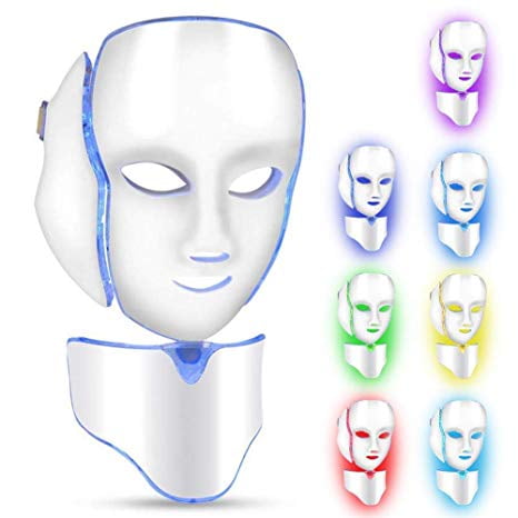 Movi - Mascara Led C/Cuello, Antiarrugas, Acne, Lineas De Expresiòn, Manchas,