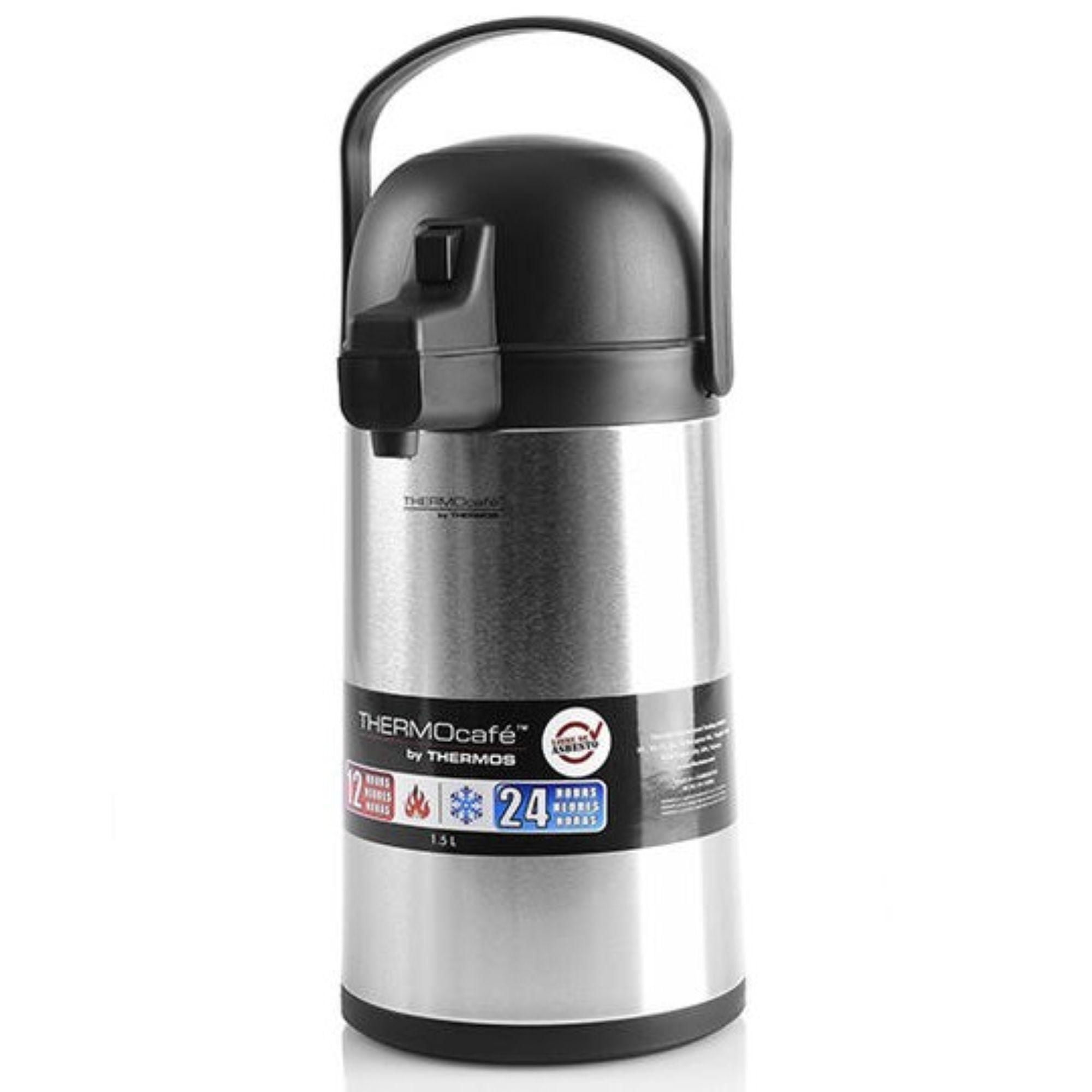 Thermos - Sifón 1.5l Vidrio - Estaño Plateado