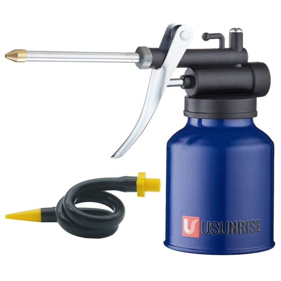 Bomba de Lata de Aceite USUNRISE 250 ml Azul Tipo Pistola