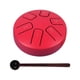 thumbnail image 5 of Tongue Drum 6 Notas 3.8 Pulgadas Con Mazos Mini Tambor De Mano Para Concierto Musical Rojo, 5 of 5