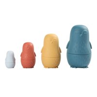 Bothyi - Muñecas Anidadas De Silicona, Juguete Ruso Matryoshka, Apilador De Muñecas, Juguete Para Niños, Azul