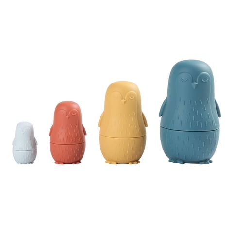 Bothyi - Muñecas Anidadas De Silicona, Juguete Ruso Matryoshka, Apilador De Muñecas, Juguete Para Niños, Azul