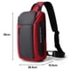 thumbnail image 2 of Bolso bandolera, bolso de pecho impermeable para hombre, bolso de hombro, mochila bandolera para hombre, 2 of 5